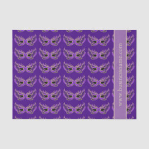 Purple Masquerade Masks Tissue Paper