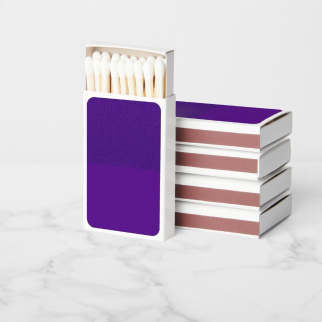 Purple Matchbox – Textured Top, Solid Bottom Matchboxes (Stacked)