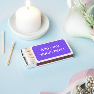 Purple Matchboxes