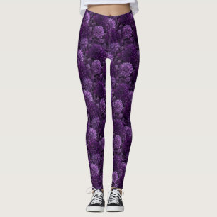 Purple Maternity Dahlias Inspired Best Gifts For  Leggings
