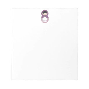 Purple Matryoshka Doll Notepad