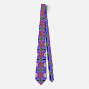Purple Mauve and Green Modern Design     Neck Tie
