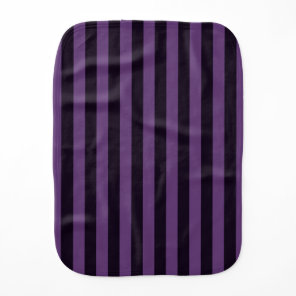 Purple Mauve Grape Stripes Decor Baby Burp Cloth