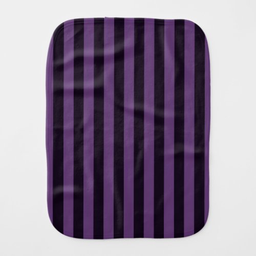 Purple Mauve Grape Stripes Decor Baby Burp Cloth