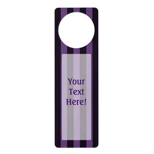 Purple Mauve Grape Stripes Decor Door Hanger