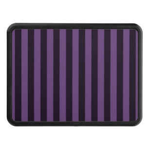 Purple Mauve Grape Stripes Decor Trailer Hitch Cover
