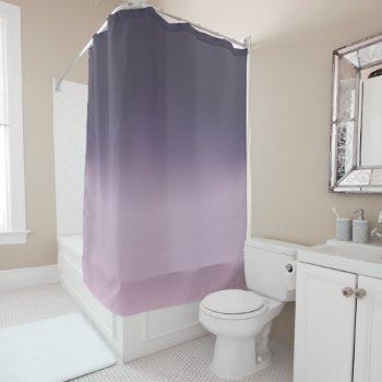 Purple Mauve Ombre Elegant Gradient  Shower Curtain by tattooWears at Zazzle