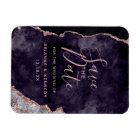Purple Mauve Rose Gold Agate Marble Save the Date