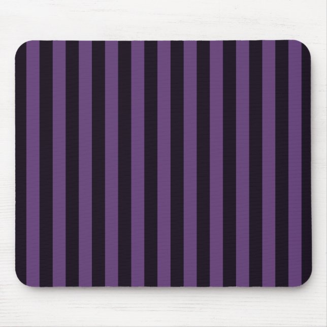 Purple Mauve Stripes Graphic Mouse Pad (Front)