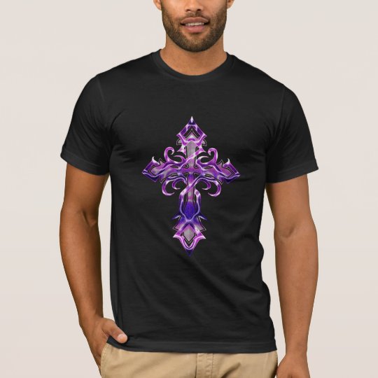 Purple Medieval Cross T-Shirt