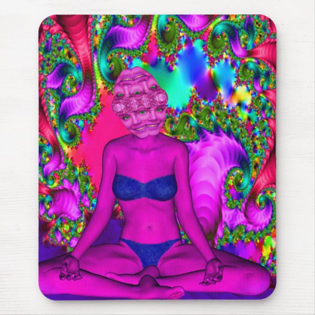 Purple Meditation Mouse Pad (Front)