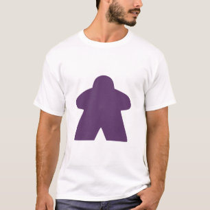 Purple Meeple Board Game Piece T-Shirt