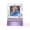 Purple Memorial Card with Photo
