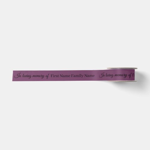 Purple memorial ribbon