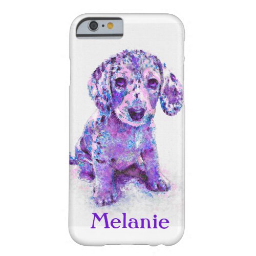 purple merle dachshund iphone 6 case