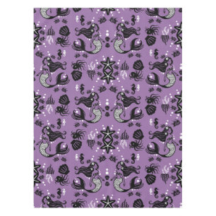 Purple Mermaid Fantasy Tablecloth