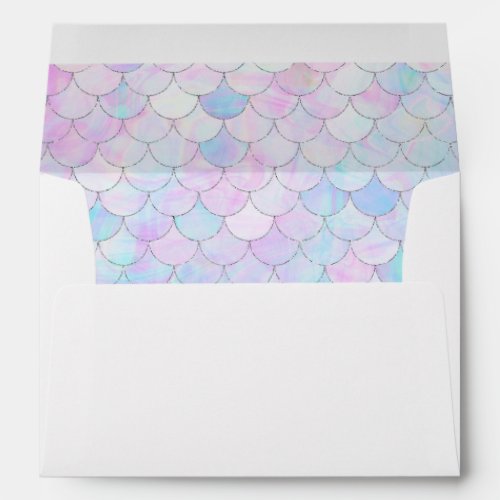 Purple Mermaid Fin Pattern  Envelope