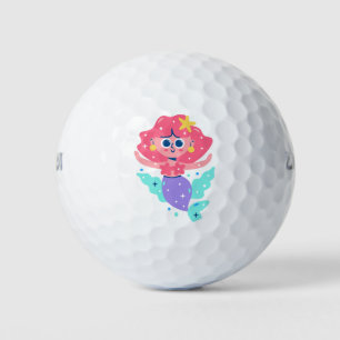 Purple mermaid golf balls
