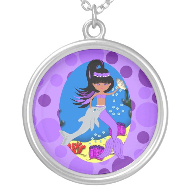 Purple Mermaid Necklace (Front)