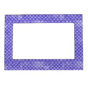 Purple Mermaid Scales Design Magnetic Frame