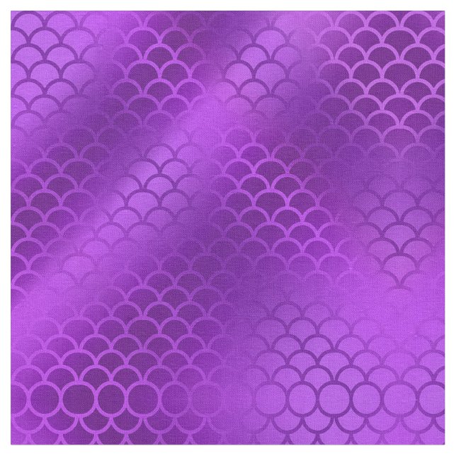 Purple mermaid scales fabric (Close Up)