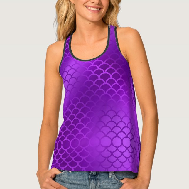Purple mermaid tank top (Front)