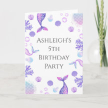 Purple Mermaid Themed Birthday