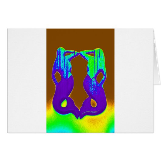 purple mermaids cards (Front Horizontal)