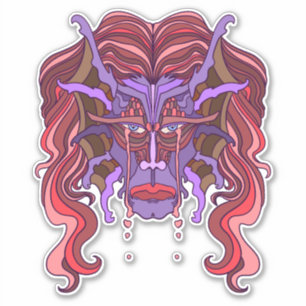 Purple Merman Sticker