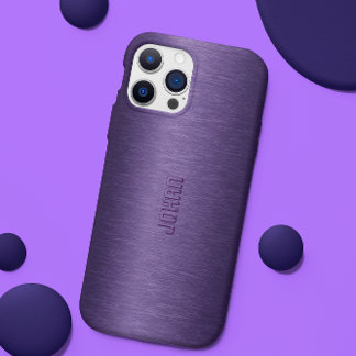 Purple Metallic Background iPhone X Case