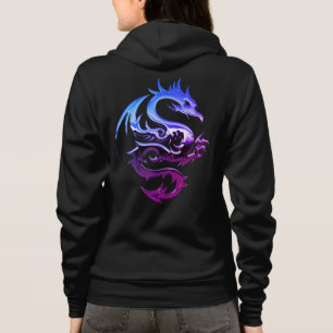 Purple Metallic Dragon Hoodie