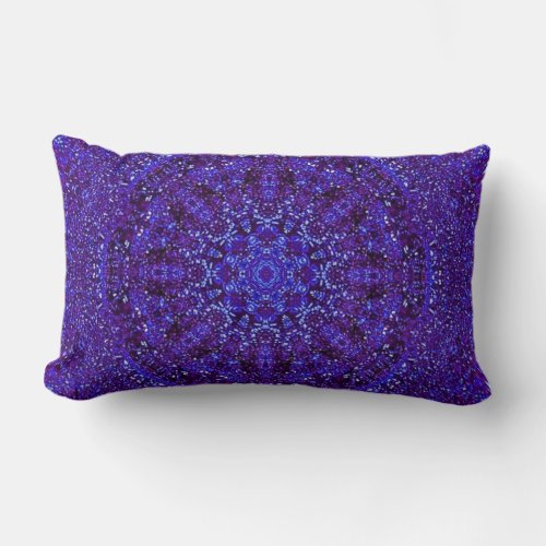 Purple Metallic Lumbar Pillow