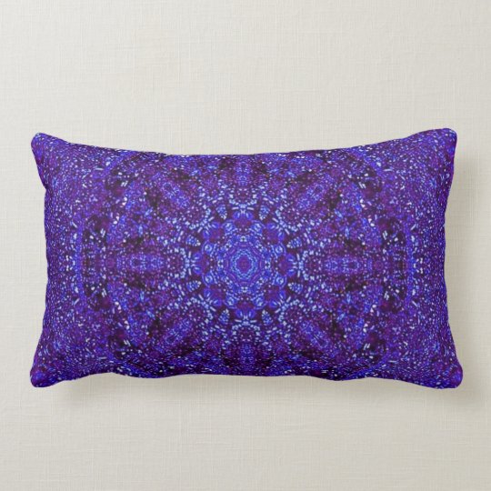 Purple Metallic Lumbar Pillow