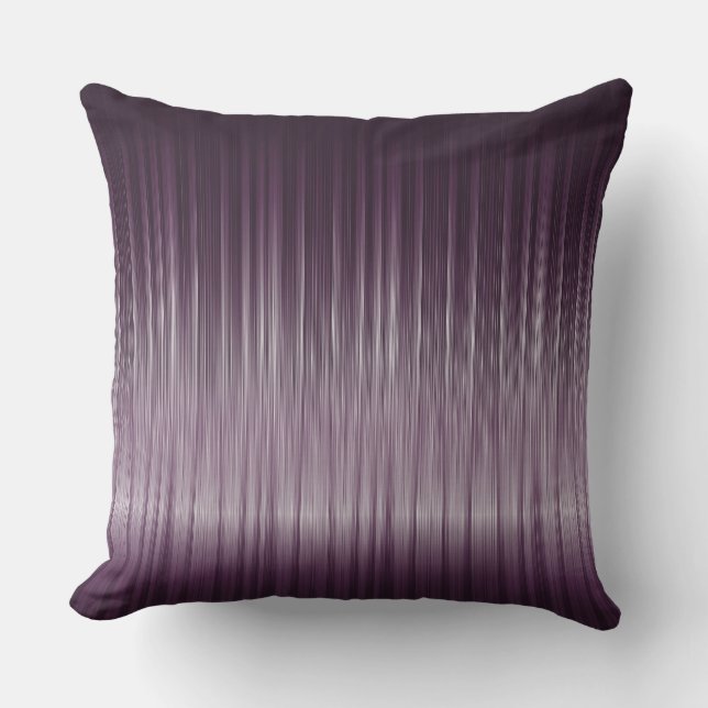 Purple Metallic Shinny Carbon Fiber Texture Throw Pillow (Front)