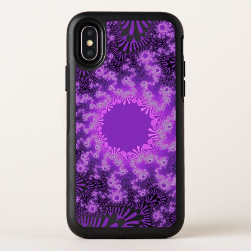 Purple Metallic Sunburst OtterBox Symmetry iPhone X Case