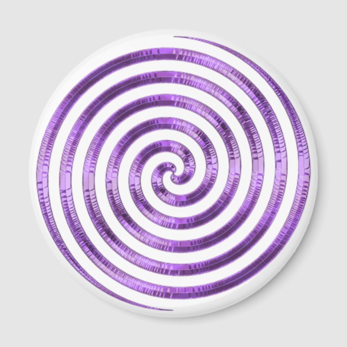 Purple Metallic Swirl Magnet