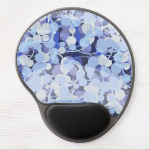 Purple Microbe Pattern Gel Mouse Pad