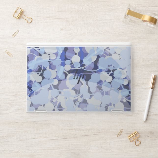 Purple Microbe Pattern HP Laptop Skin (Desk)