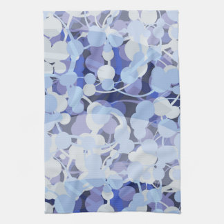 Purple Microbe Pattern Kitchen Towel