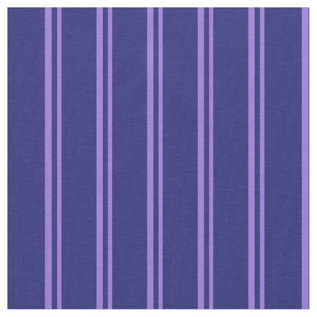 Purple & Midnight Blue Colored Lined Pattern Fabric (Close Up)