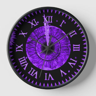 Purple Midnight Clock