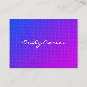 Purple Minimalist Blend Cursive Font Business Card