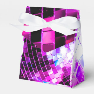 Purple Mirror Disco Ball Favor Boxes
