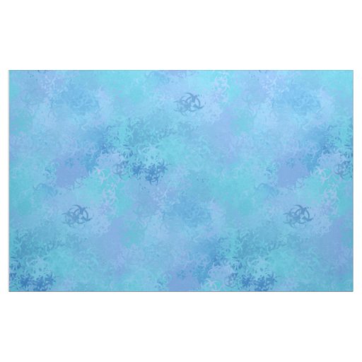 Purple Mist Biohazard Symbol Camo Fabric