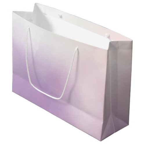 Purple Mist Blush Pink Wedding  Large Gift Bag