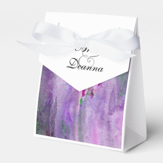 Purple Mist Favor Boxes (Front Side)