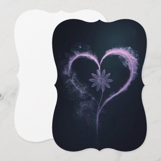 Purple Mist Heart: A Conceptual Floral Design (Front/Back)