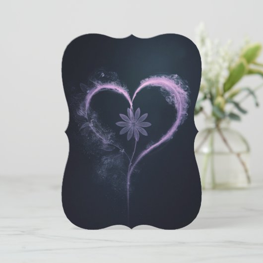 Purple Mist Heart: A Conceptual Floral Design (Standing Front)