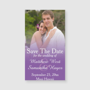 Purple Mist Photo Wedding Save The Date