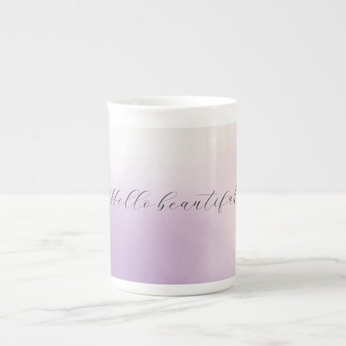 Purple Mist Watercolor Bone China Mug